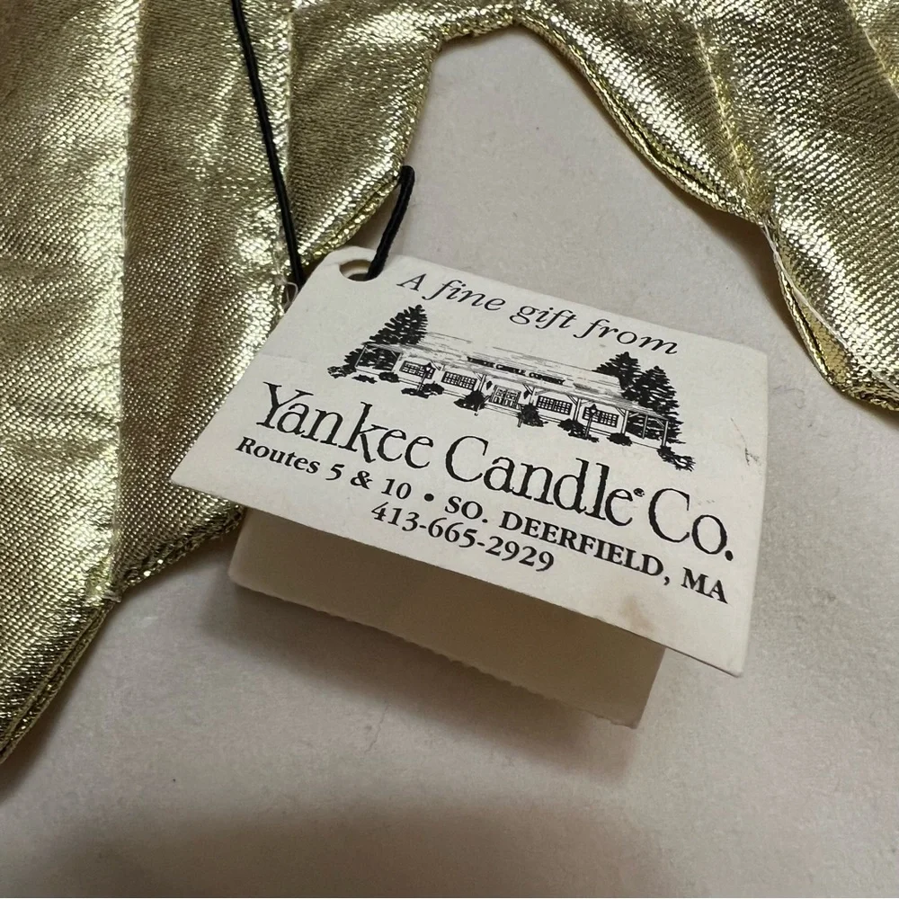 Yankee Candle vintage angel tree topper cream pink gold